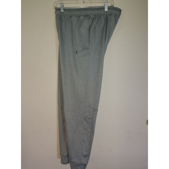 Nike Therma-Fit Men's SweatPants Large Fleece Tapered Joggers Slacker KO Gray - Picture 1 of 8